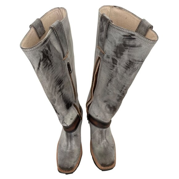 Freebird Wagner Women's Gray Leather Western Boots Size 6 - Picture 4 of 8